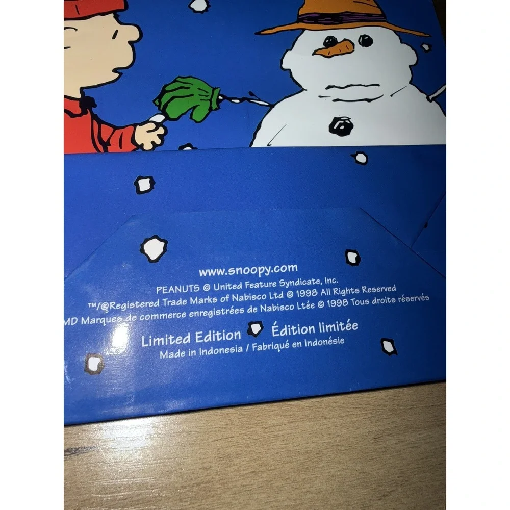 13 Peanuts Snoopy Christmas Paper Gift Bags (Medium) New VINTAGE 1998 C